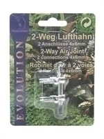 2-Weg-Metall-Lufthahn (1 St�ck auf Blisterkarte)