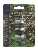 3-Weg-Metall-Lufthahn (1 St�ck auf Blisterkarte)